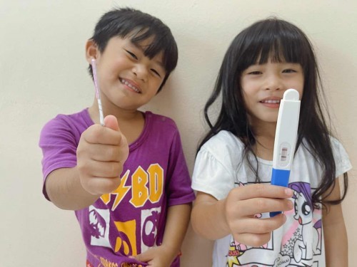 แม่ลูกสามแล้วค่ะ