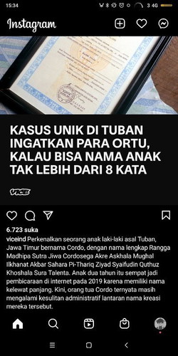 Nama unik, keren kagak, nyusahin iya