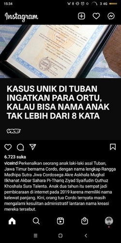 Nama unik, keren kagak, nyusahin iya