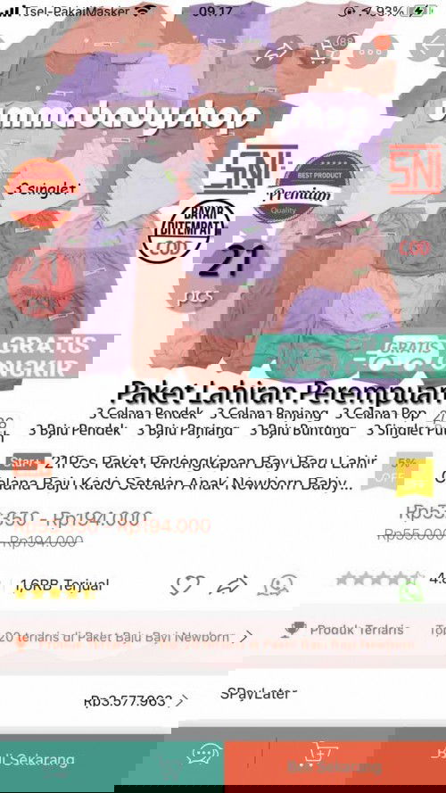 baju newborn baby girl/boy