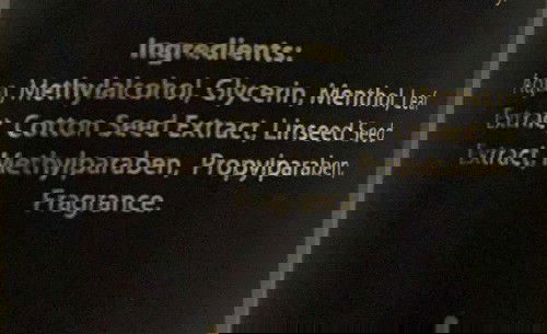 Ingredient hair tonic