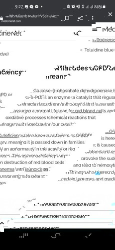G6pd deficiency