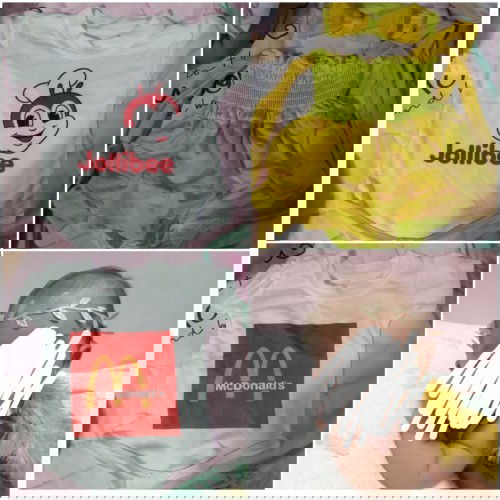 For sale po: 85 jollibee with onting mantsa 100 mcdo 130 princess belle angel 100