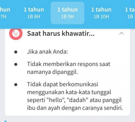 Bayi usia 1 tahun belum bisa mengucap kata