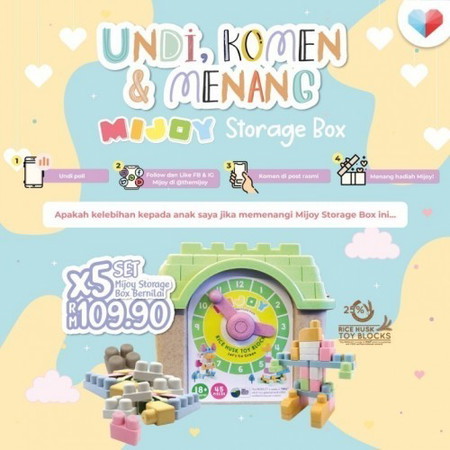 UNDI, KOMEN & MENANG Mijoy Storage Box !