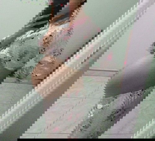 các mom cho e hỏi bụng 38w4d như này dã tụt chưa ạ.