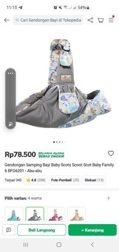 Jual gendongan