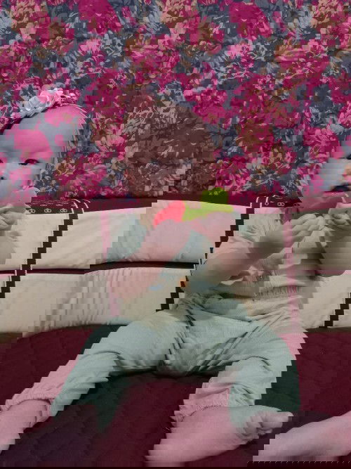 Bunda foto bayi usia 6 bulan dong bun