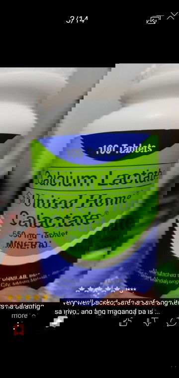 Calcium calactate unilab 650g