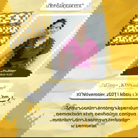 Sesi Tanya Pakar bersama Dr. Ginny, Pakar Kulit dari Dr Ginny Clinic