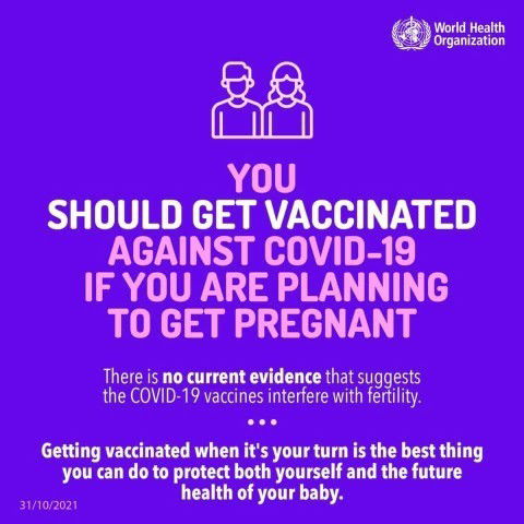 Trying to get pregnant? You can still get vaccinated against COVID19!