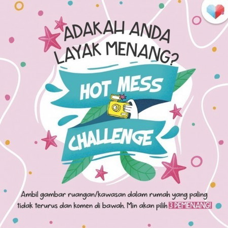 Komen &amp; Menang Hot Mess Challenge Malam Ni!