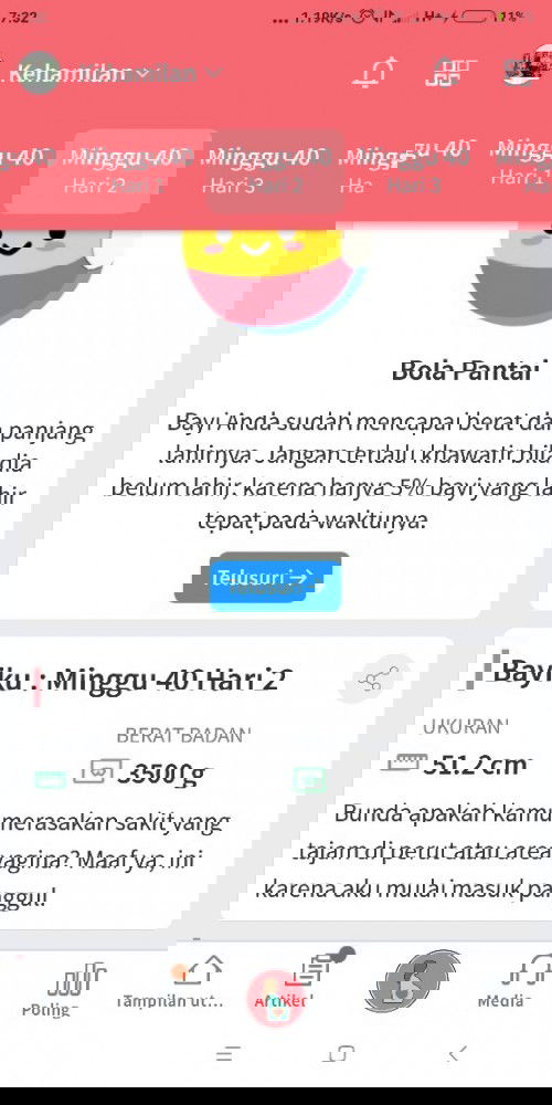 sudah lewat hpl tp belum launching