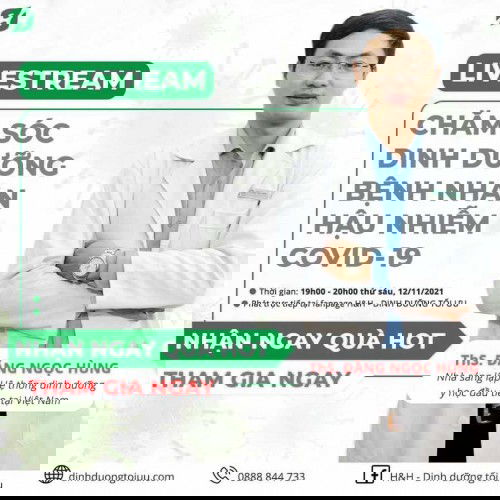 CHĂM SÓC DINH DƯỠNG BỆNH NHÂN HẬU NHIỄM COVID-19