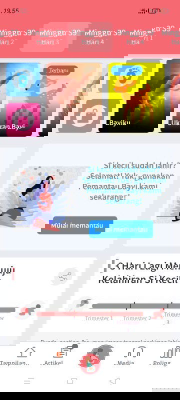 Belum ada tanda melahirkan