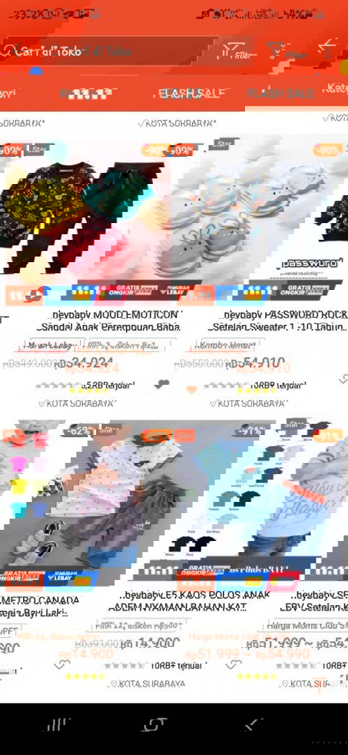 Rekomendasi pakaian bayi