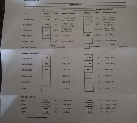 high lymphocytes low neutrophils in child