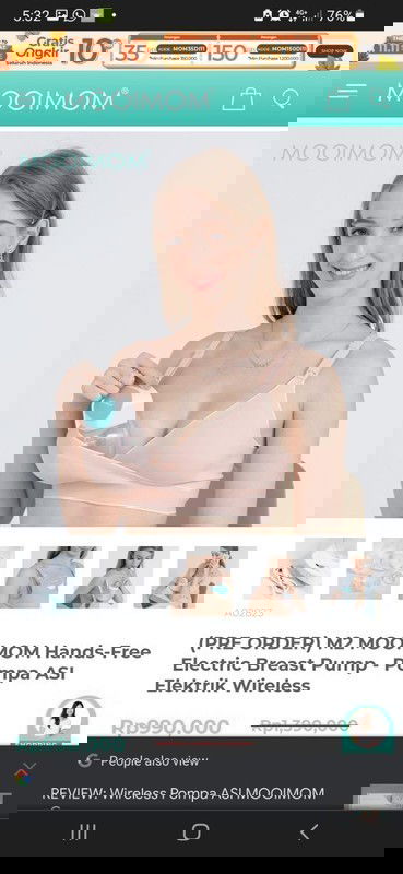 Preloved PL Pompa Asi Mooimom Handsfree Electric Breast Pump