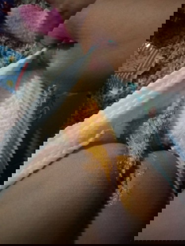 ลูกกินกล้วยเป็นครั้งแรก🍌