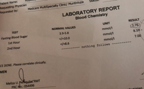 Normal po ba to? OGTT & FBS result.