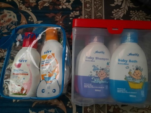 Penggunaan sabun mandi baby