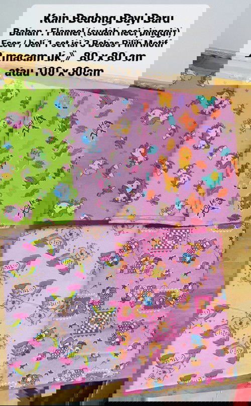 New! KAIN BEDONG BAYI FLANEL