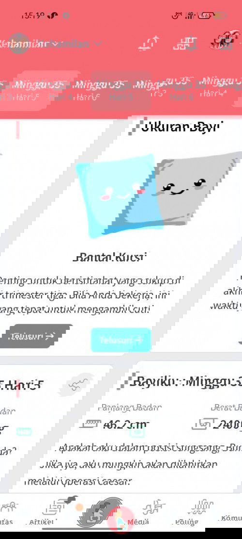 Usia kandungan saya 35 week 5 day ,tapi posisi janin masih sungsang .