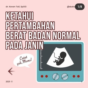 Ketahui pertambahan berat badan normal pada janin