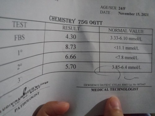 Hi mommy nagpa ogtt ako kahapon and Hindi ko magets kung normal ba siya for 33weeks pregnant, tnx
