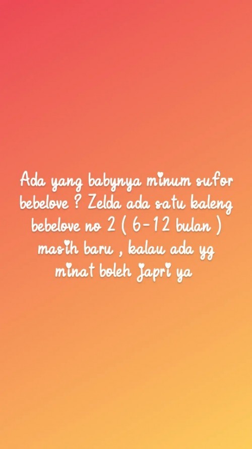 Jual mura bebelove 2 exp 2024 

Jual 120 saja di pasaran mash 133 , minat dm