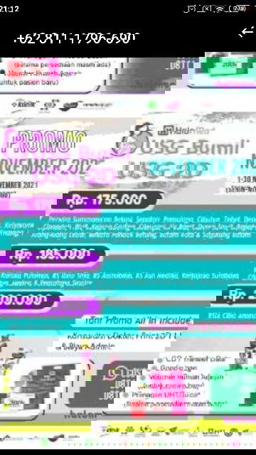 USG promo halo bumil