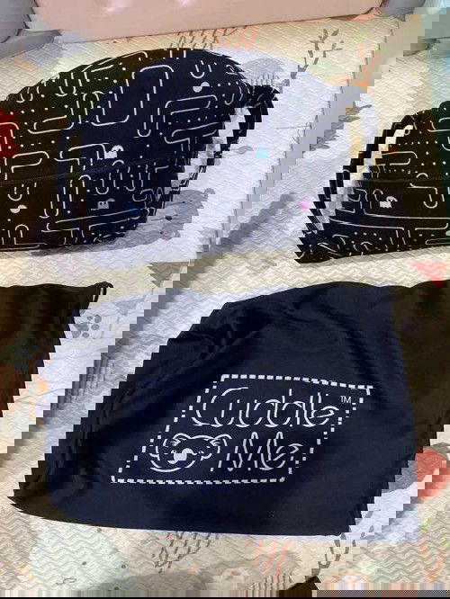 JUAL Gendongan SSC M-SHAPE CUDDLEME ULTIMO MOTIF PACMAN BLACK