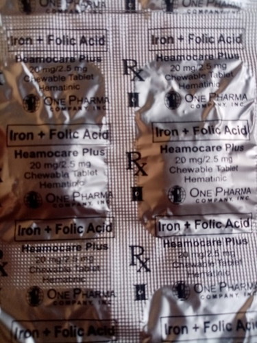 Iron + folic acid heamocare plus