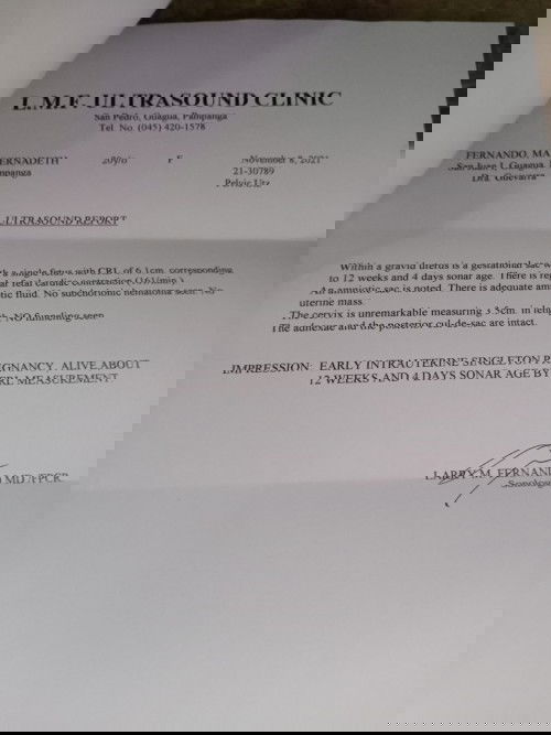 Pacheck po ng ultrasound ko