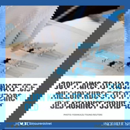 Vaccines against Covid for kids 5-11 years old soon!