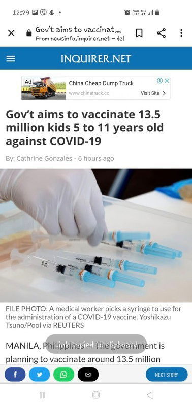 Government aims to to vaccinate kids ages 5 to 11 years against COVID-19