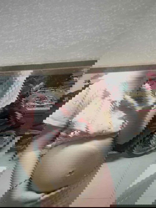 Bầu 34w ngực vẫn k mấy thay đổi