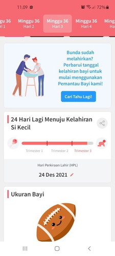 Apakah sudah mau melahirkan