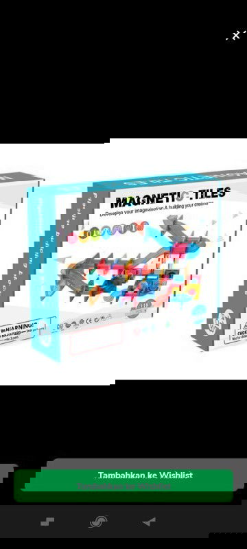 Mainan Anak Magnetic Tiles