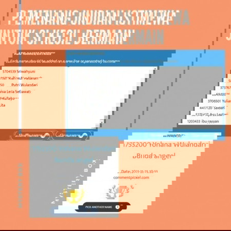 Pemenang Lottery Reward November 2021