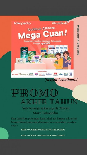 Bagi² voucher belanja di tokped