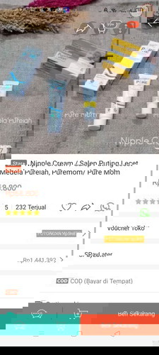 puting lecet menyusui