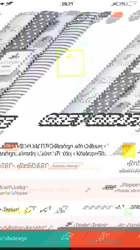 jual bedong & selimut newborn