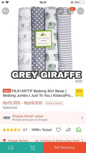 jual bedong & selimut newborn