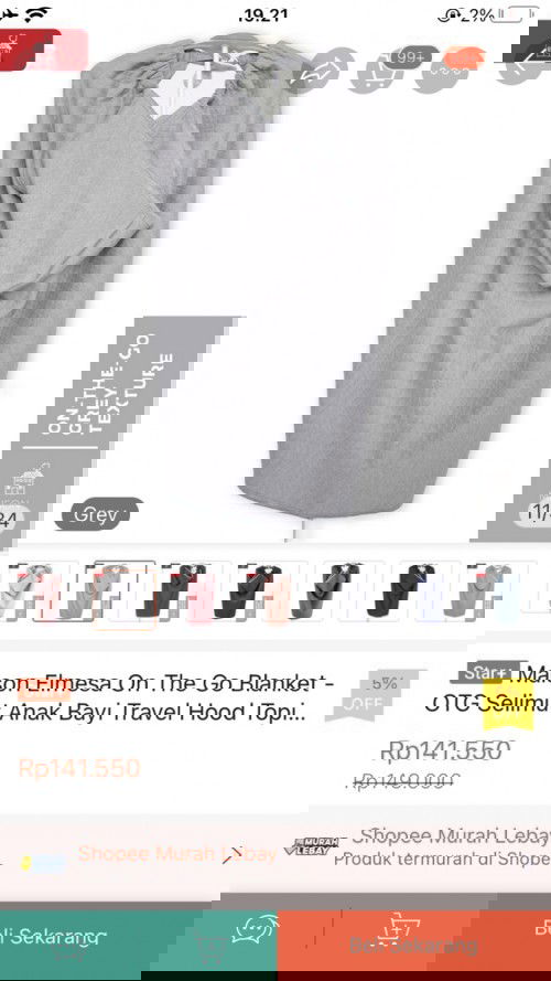 jual selimut & bedong bayi kondisi baru