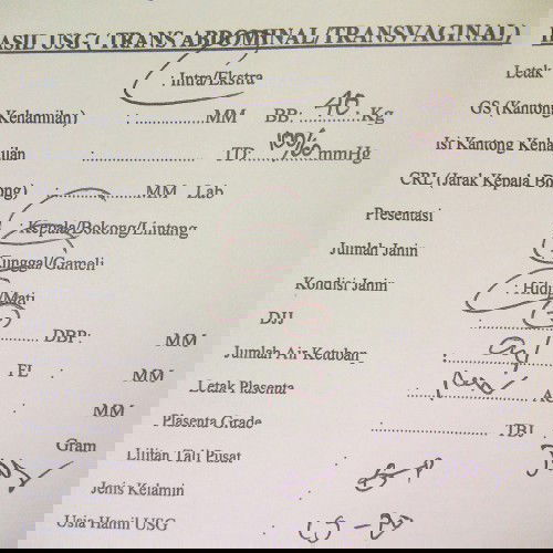 ini hasil USG ku 
jelasin dong aku lupa😁