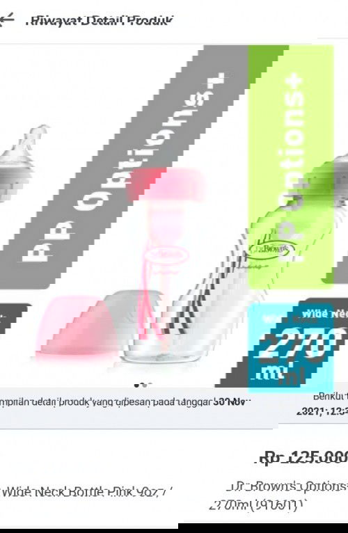 Jual botol susu merk dr brown's