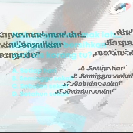 😎 Berapa Kerap Anda Bersihkan Peti Ais?
