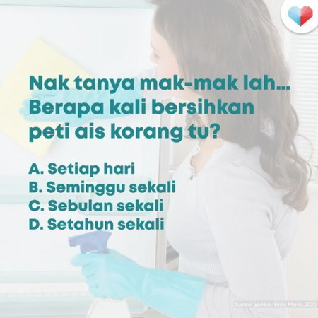 😎 Berapa Kerap Anda Bersihkan Peti Ais?