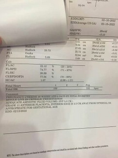 Ultrasound result